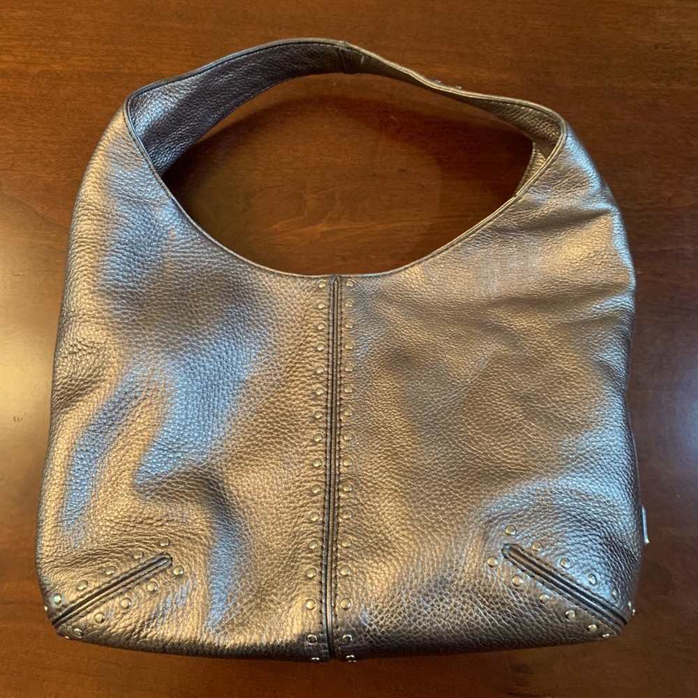 Michael Kors studded pewter purse